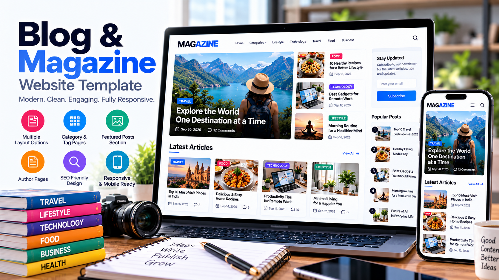 Blog & Magazine Template