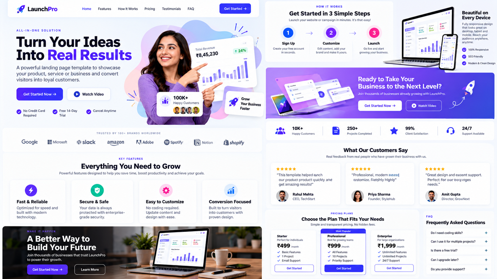 Landing Page Template